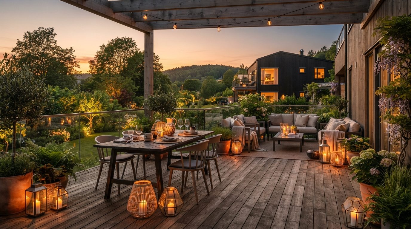 Hvilken lanterne passer bedst til din terrasse?